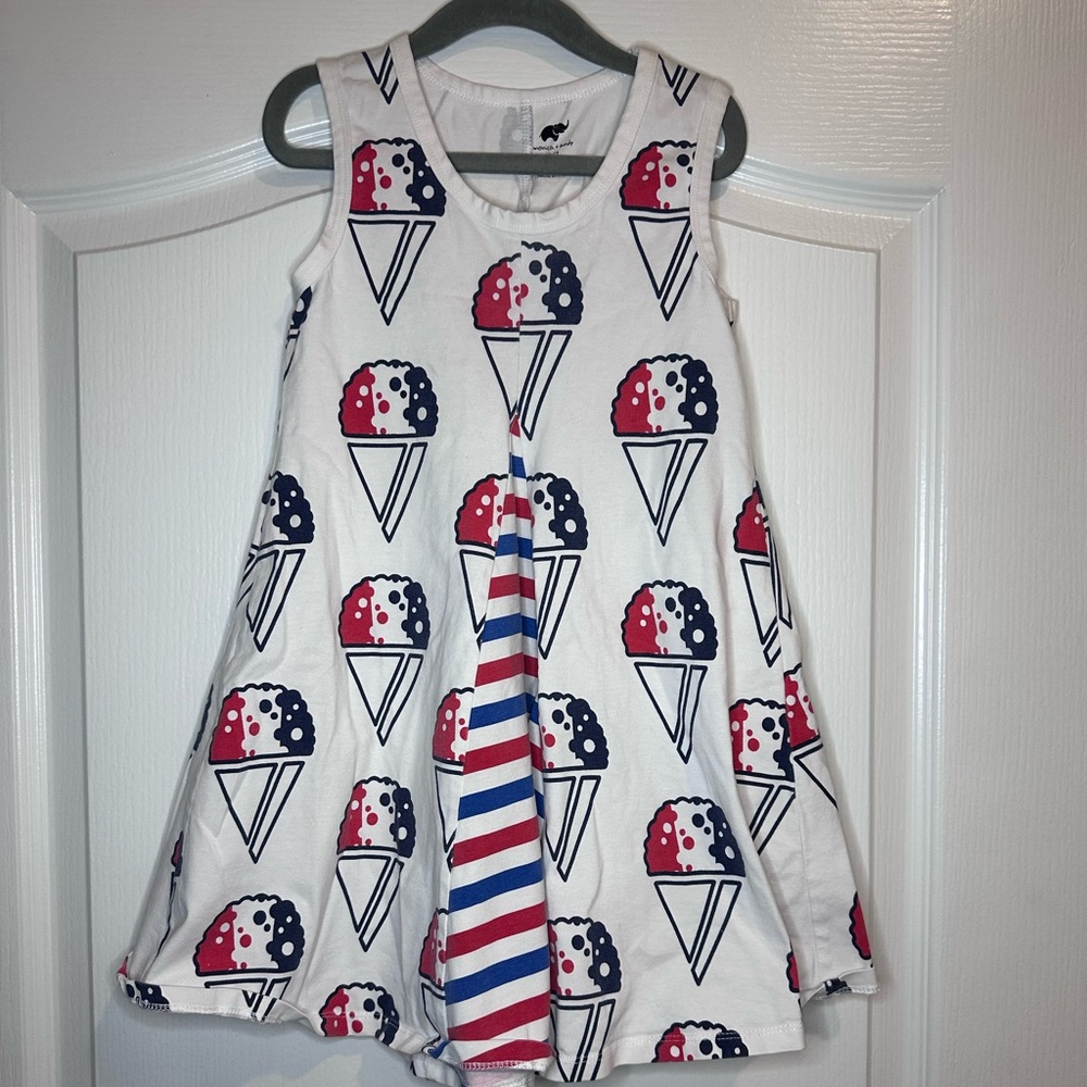 Monica + Andy Girls patriotic ice cream dress - size 6/7
